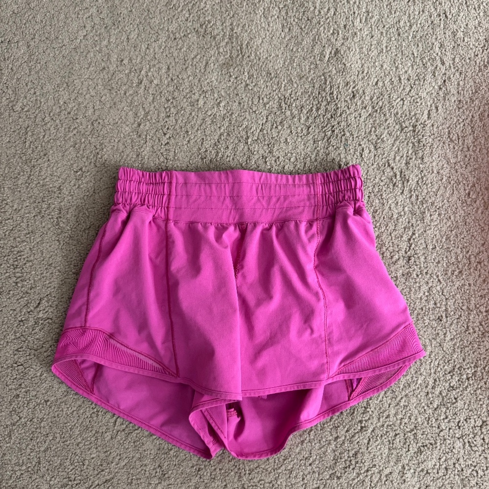 Lululemon Hotty Hot Sonic Pink Shorts